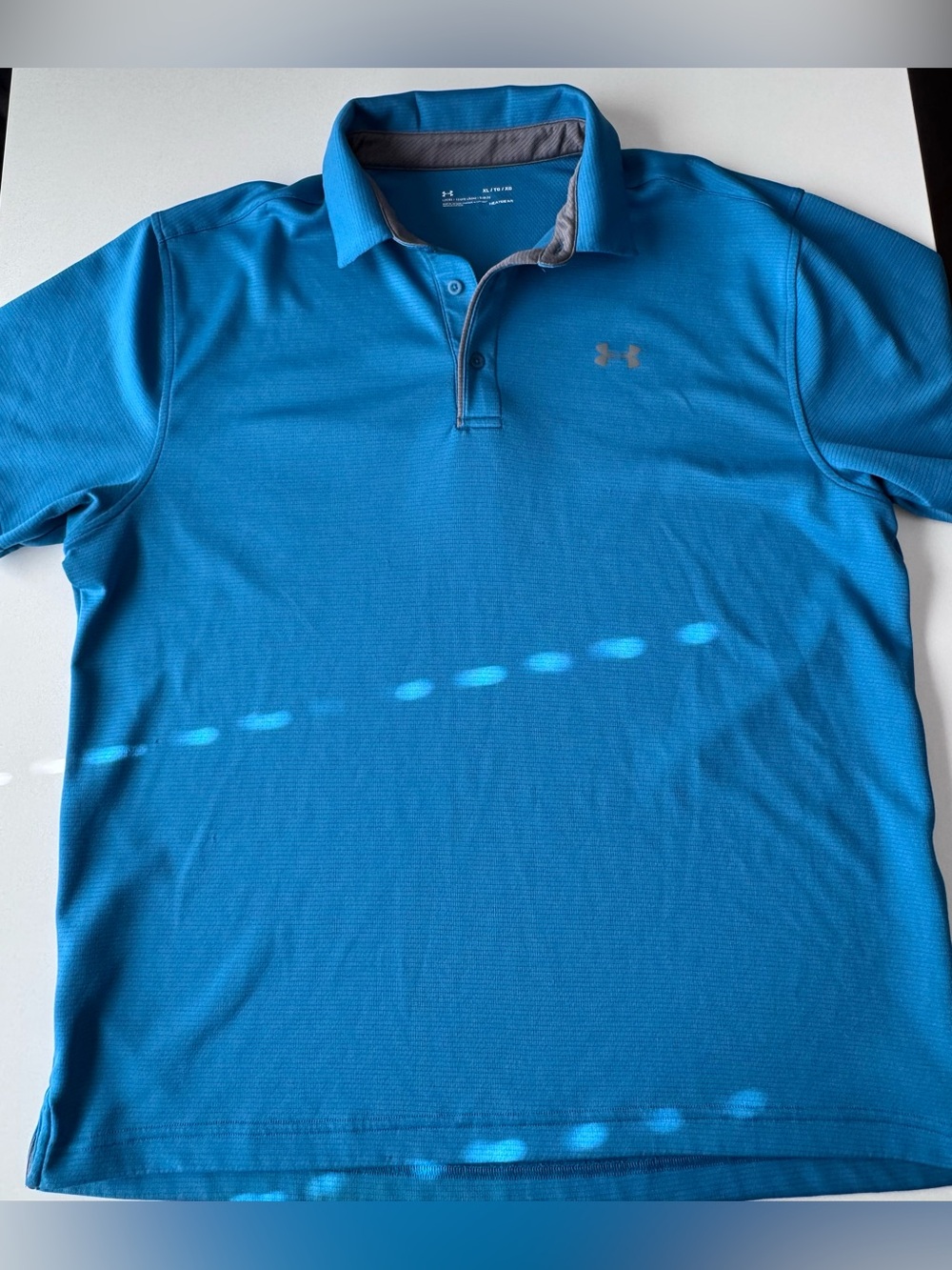 Under Armour Men’s Blue Heat Gear Performance Polo Shirt